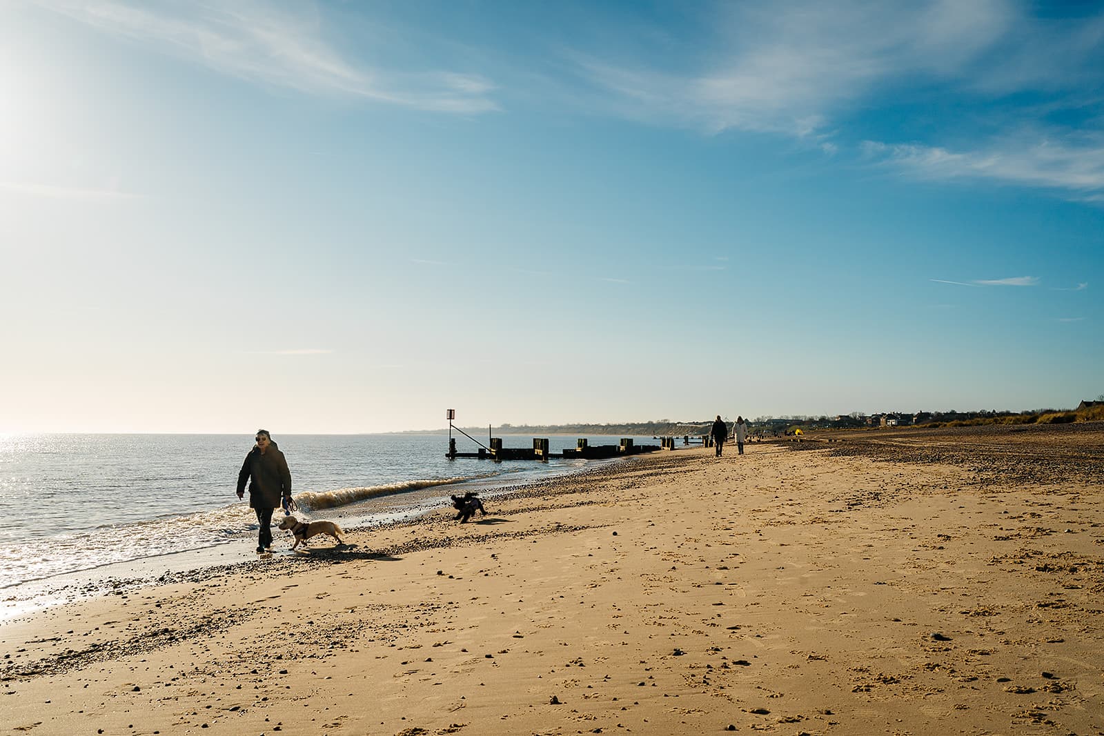 A quiet walk along the Suffolk coast near Lowestoft — estates and probate solicitors