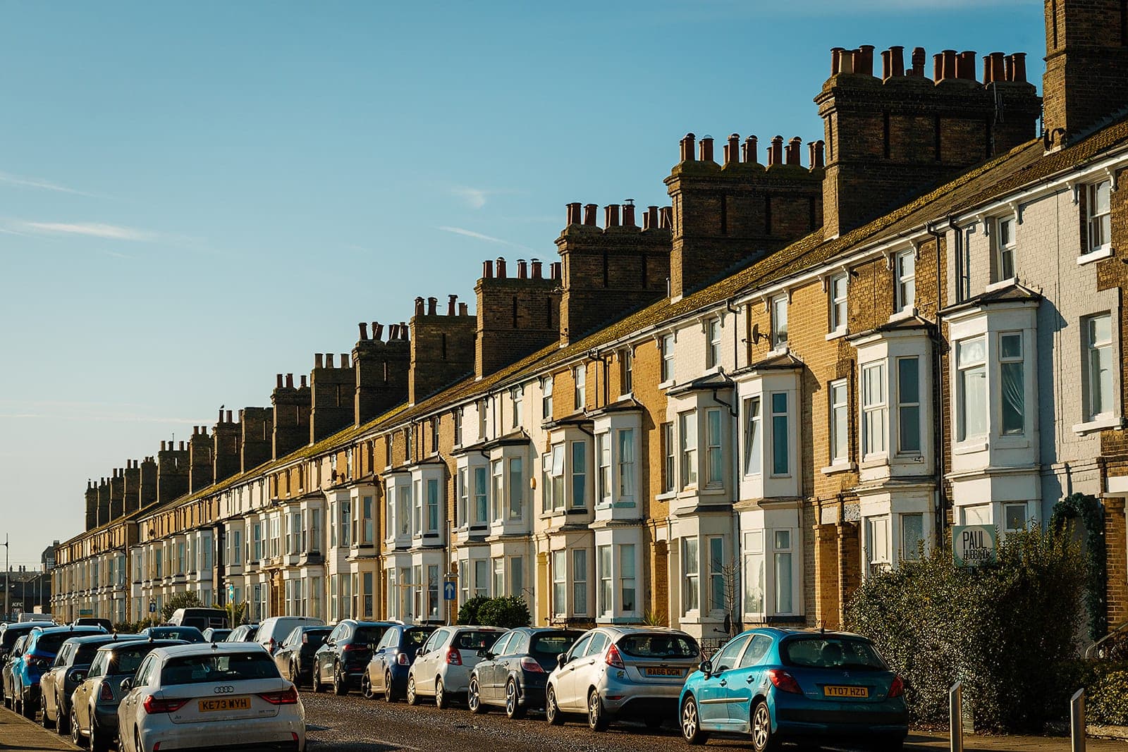 A street of terraced houses in Lowestoft — property dispute solicitors in Norfolk and Suffolk